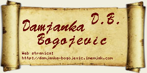 Damjanka Bogojević vizit kartica